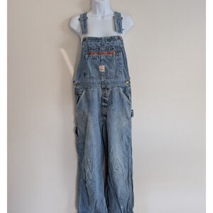 Pointer Brand Overalls Mens 32x29 Measured Cotton Vintage USA Made Distressed